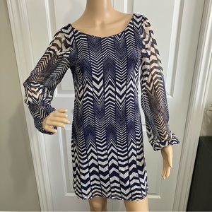 Fire LA | mini blue dress with open back